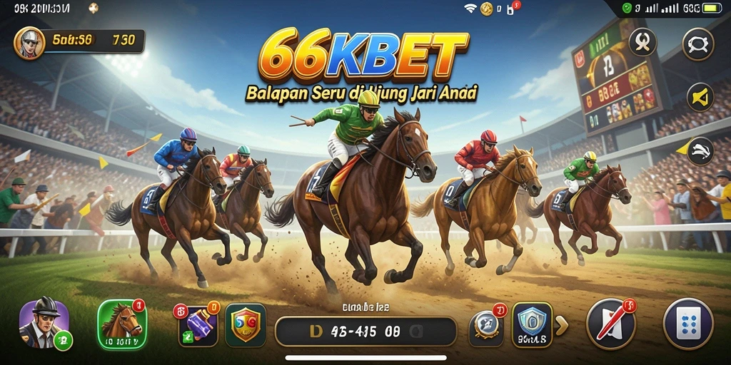 Gameplay Racing yang mendebarkan di 66KBET.