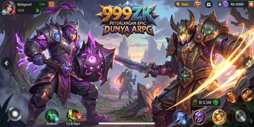Gameplay seru dengan pertarungan antarkarakter yang menakjubkan.