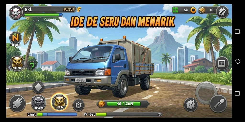 Tangkapan layar dari gameplay seru 9SL dengan elemen Idle.