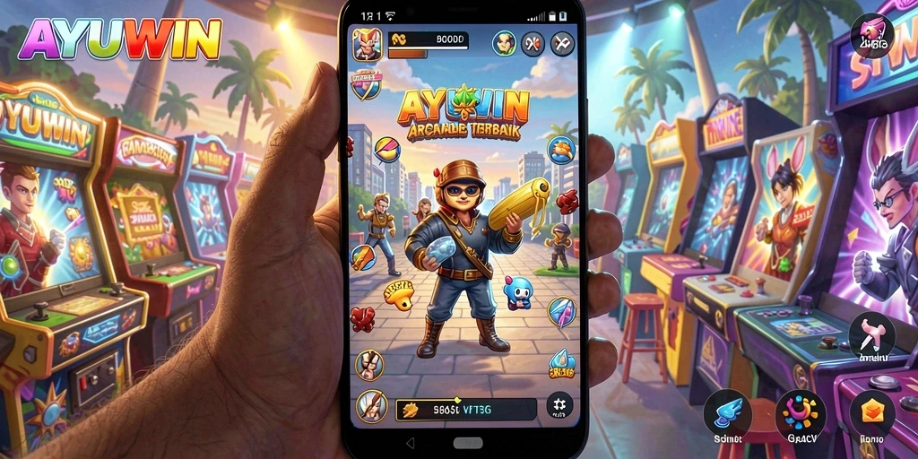 Screenshot AYUWIN menampilkan aksi seru gameplay Arcade.