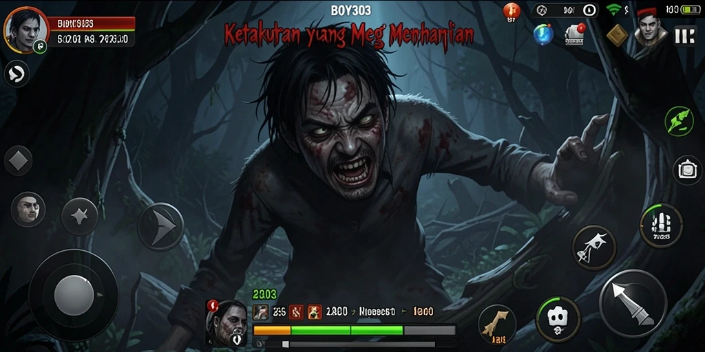 Gameplay menegangkan dalam suasana horror yang mencekam.