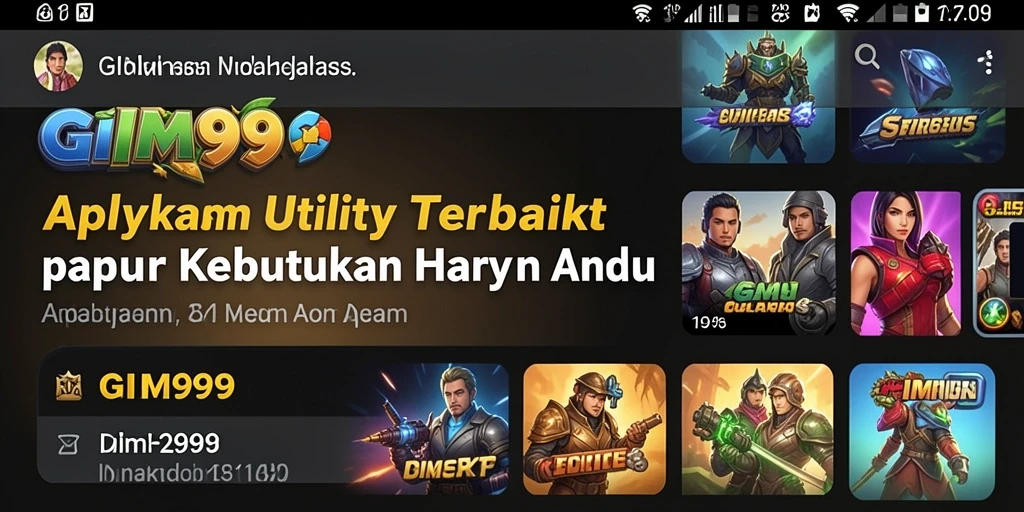 Tampilan antarmuka GIM999 yang modern dan fungsional.