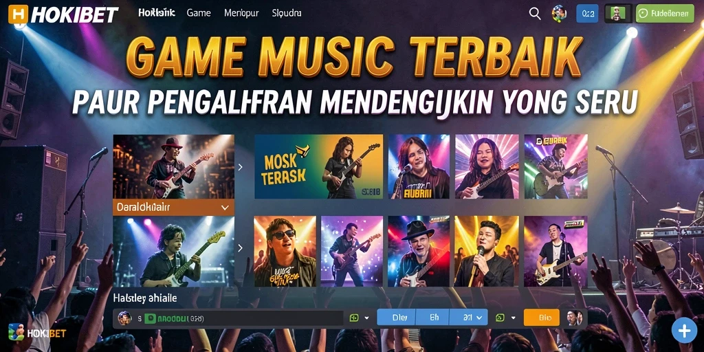 Tampilan antarmuka HOKIBET saat bermain musik yang menyenangkan.