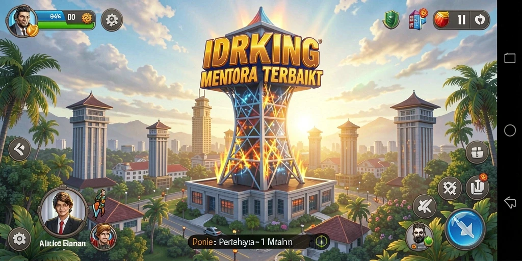 Gameplay menarik Tower Defense di IDRKING dengan berbagai menara dan musuh.