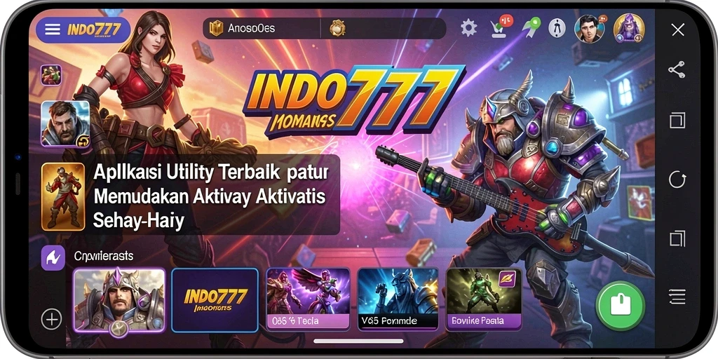 Tampilan antarmuka user-friendly dari INDO777 untuk aktivitas harian.