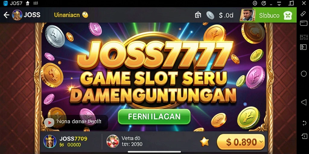 Tampilan gameplay Slot di JOSS777 yang menarik dan menghibur.