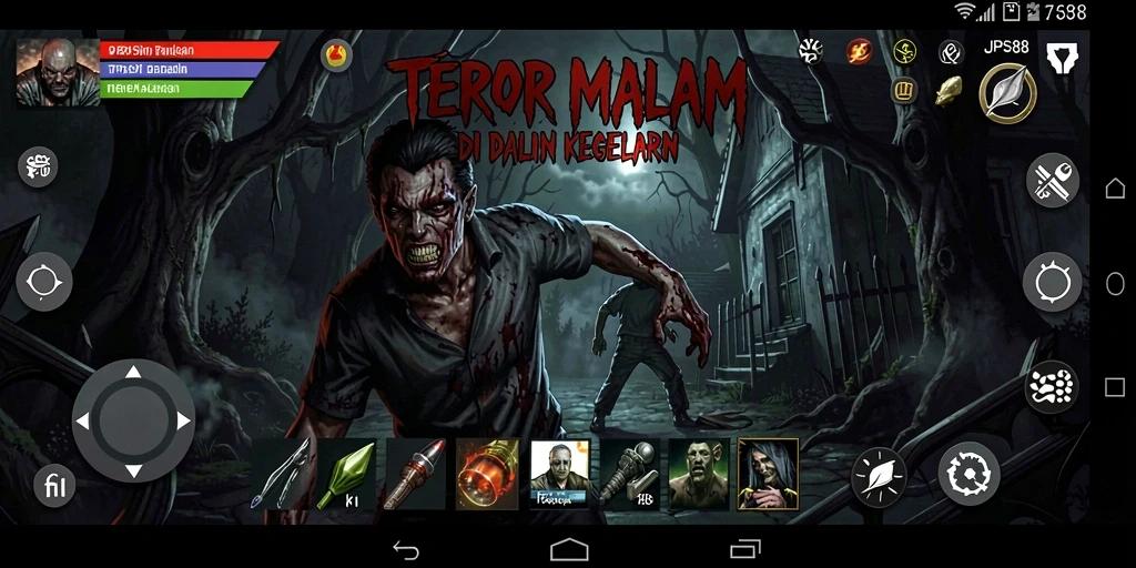 Screenshot gameplay JPS88 yang menunjukkan suasana mencekam dan menegangkan.