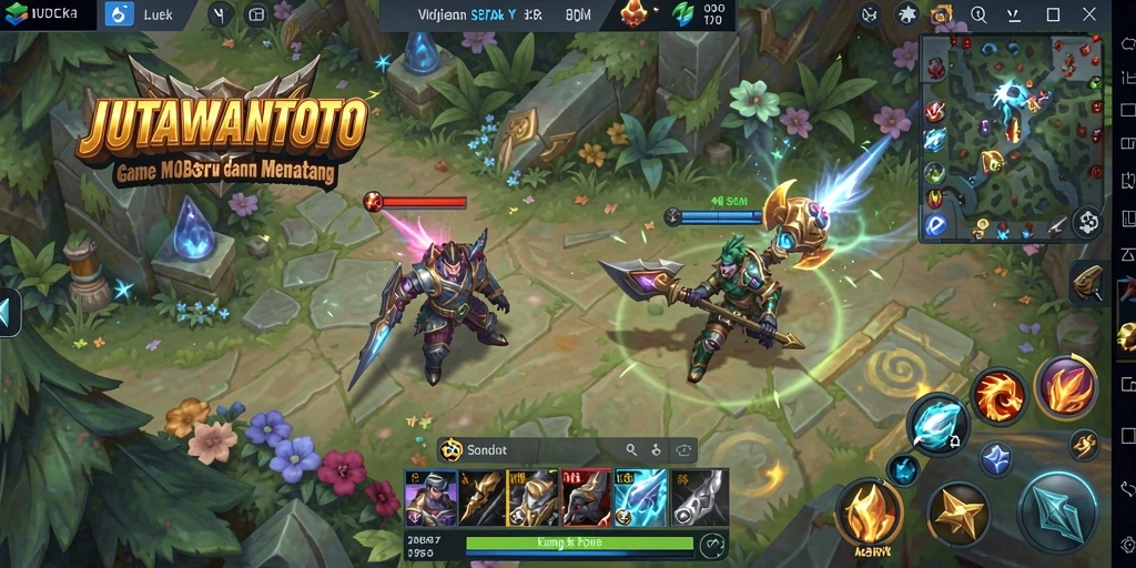 Tampilan menarik dari gameplay intens JUTAWANTOTO.
