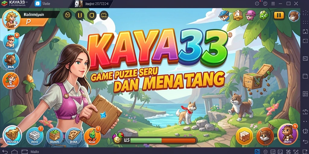 Tampilan gameplay KAYA33 dengan teka-teki seru dan grafis menarik.