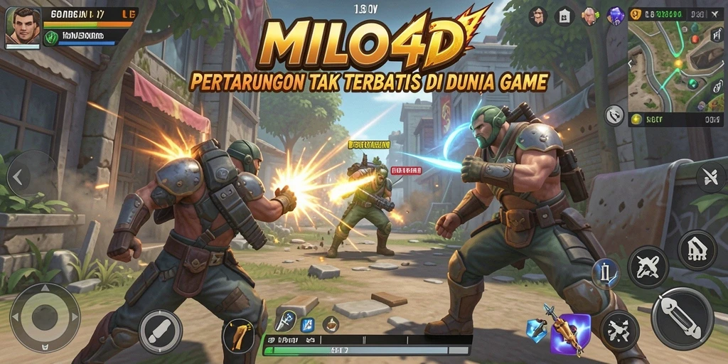 Tampilan gameplay MILO4D yang seru dalam pertarungan.