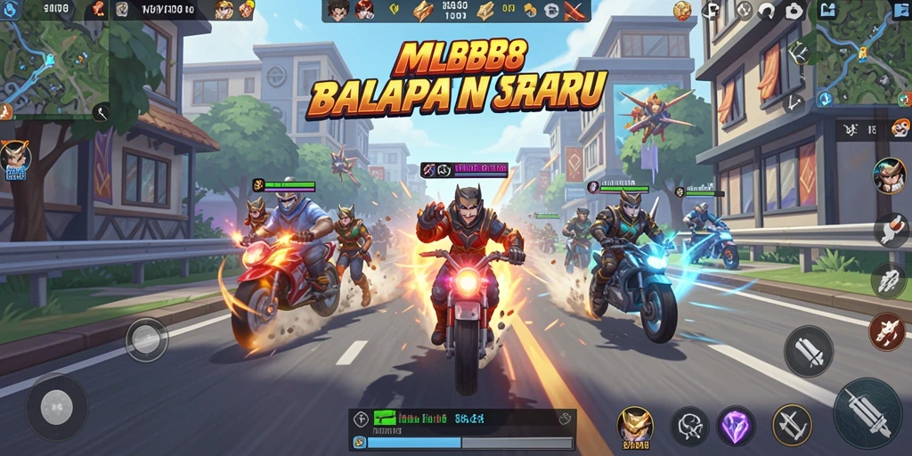 Tampilan balapan mendebarkan di trek yang beragam dan menantang.