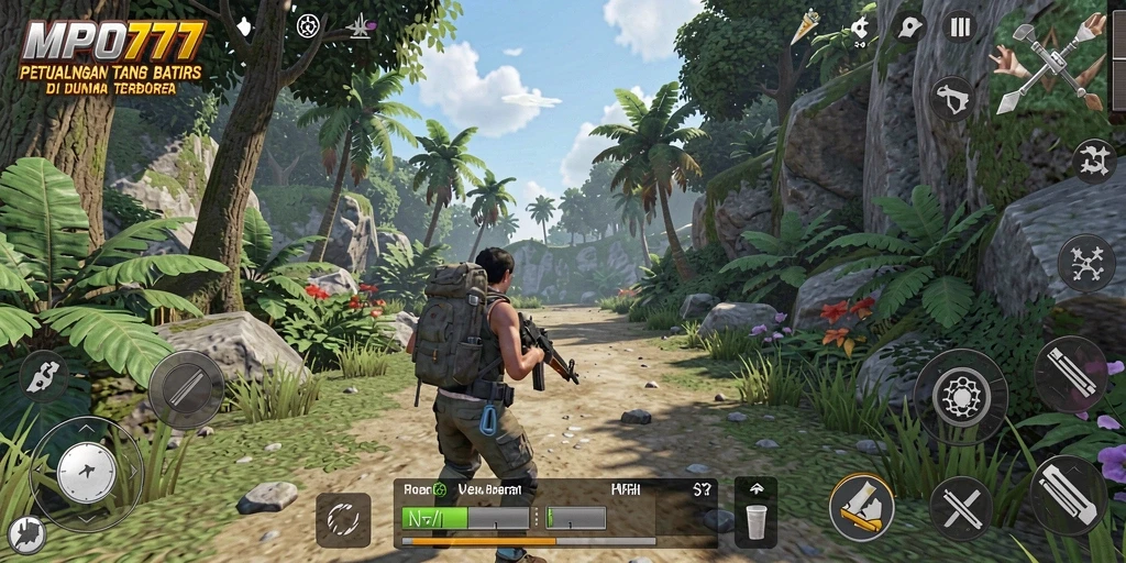 Screenshot menunjukkan petualangan mendebarkan di dunia terbuka MPO777.