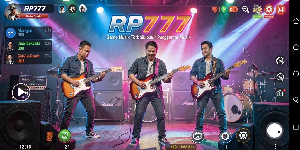 Gameplay interaktif RP777 dengan tantangan musik menarik.