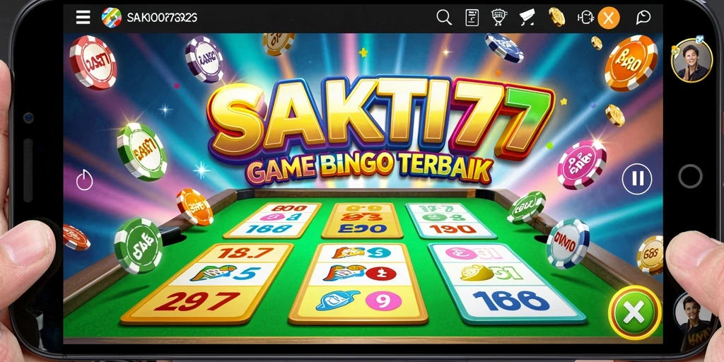 Screenshot utama SAKTI77 menampilkan gameplay Bingo yang seru dan interaktif.