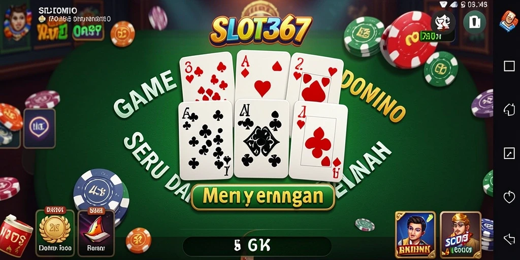 Screenshot gameplay SLOT367 menunjukkan keseruan permainan domino.