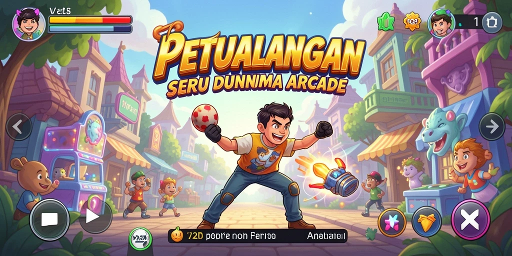 Screenshot V21 menampilkan aksi gameplay yang seru dan penuh tantangan.